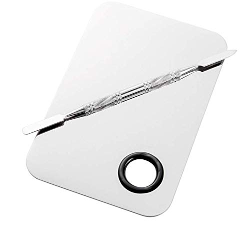 Stainless Steel Makeup Palette with Spatula Tool