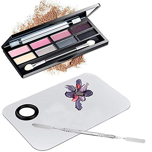 Stainless Steel Makeup Palette with Spatula Tool