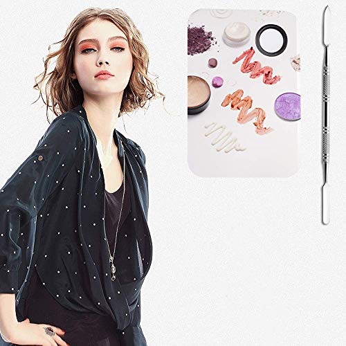 Stainless Steel Makeup Palette with Spatula Tool