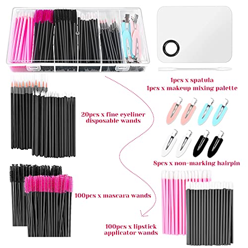 Shynek Disposable Makeup Applicators and Mixing Tray Set