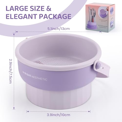 3-in-1 Silicone Makeup Brush Cleaner Mat & Organizer