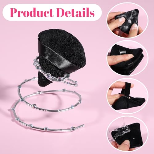Pimoys 6-Piece Velour Makeup Blender Sponge Set (Black)