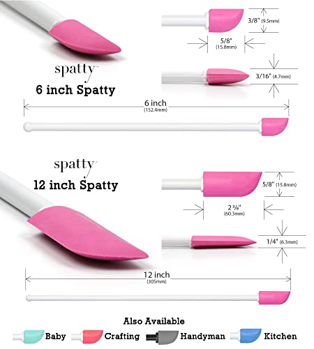 Spatty Daddy Makeup Spatula Set - Pink 6 & 12 Inch