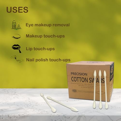 900pcs Precision Cotton Swabs for Makeup & Beauty