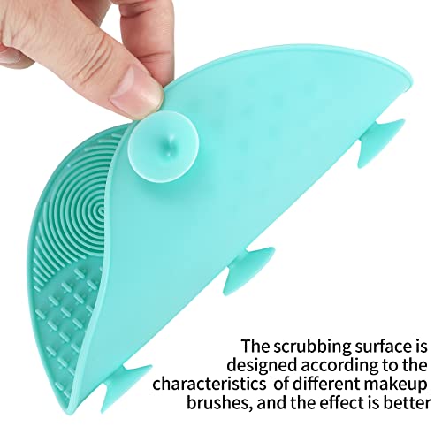 Silicone Makeup Brush Cleaning Mat with Suction Cups
