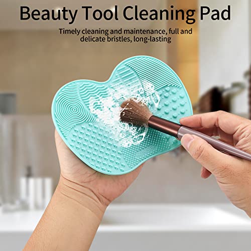 Silicone Makeup Brush Cleaning Mat with Suction Cups