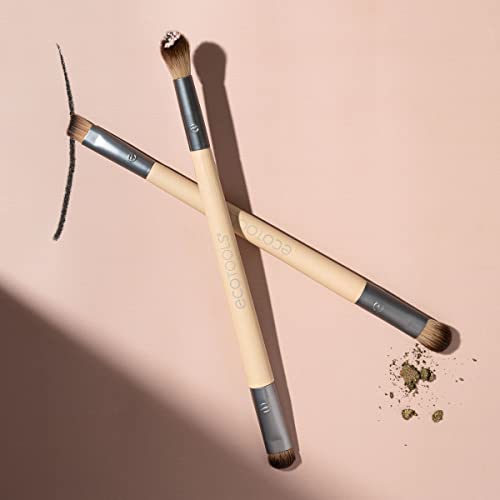EcoTools Dual-Sided Eye Brush Set, Synthetic Bristles, 2-Piece