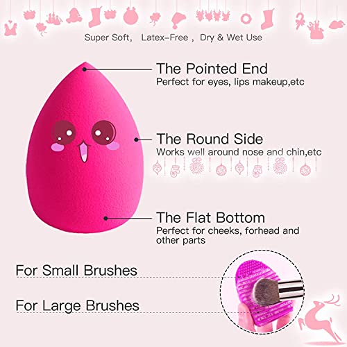 Rose Gold 16-Piece Makeup Brush & Sponge Set