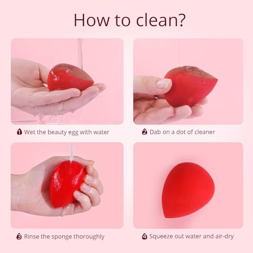 5-Pack Latex-Free Makeup Sponges for Flawless Blending