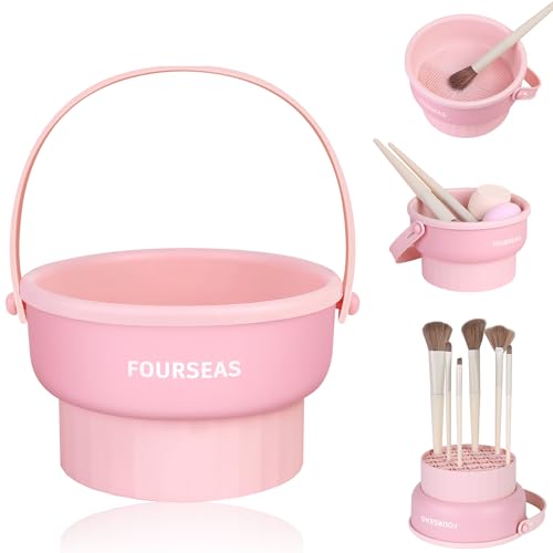 3-in-1 Silicone Makeup Brush Cleaner and Organizer