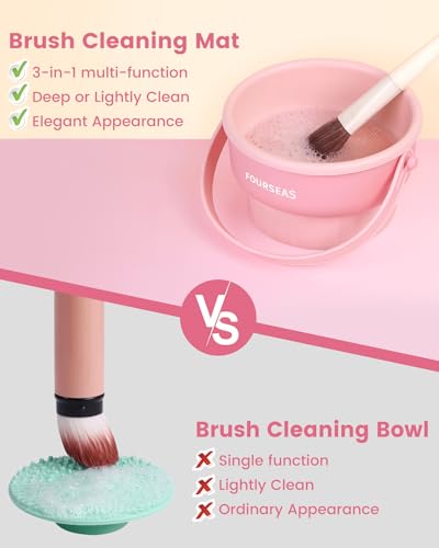 3-in-1 Silicone Makeup Brush Cleaner and Organizer