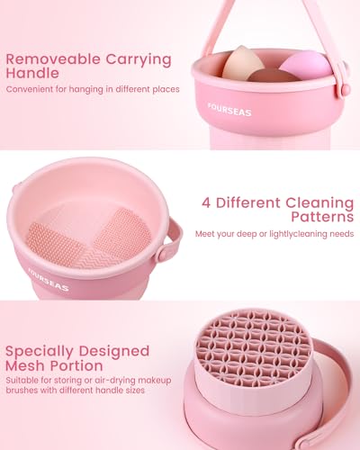 3-in-1 Silicone Makeup Brush Cleaner and Organizer