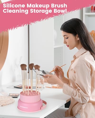 3-in-1 Silicone Makeup Brush Cleaner and Organizer