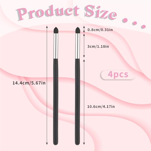 4-Piece Professional Eyeliner Smudge Brush Set