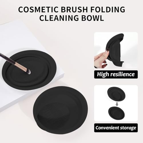 49-Piece Premium Makeup Brush Set - Black/Silver