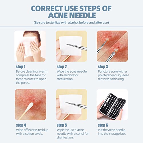 6-Piece Blackhead Remover Tool Set with Case