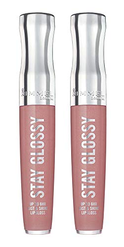 Rimmel Stay Glossy Lip Gloss Duo, Blushing Belgraves