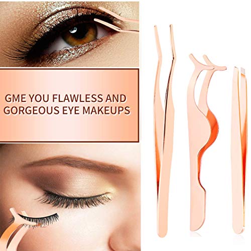 Rose Gold Eyelash Applicator & Eyebrow Tool Set