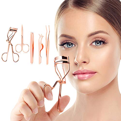 Rose Gold Eyelash Applicator & Eyebrow Tool Set