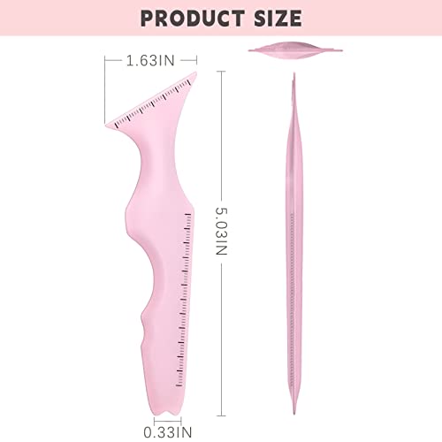 HOSAILY 5-in-1 Silicone Eyeliner Stencils - Pink
