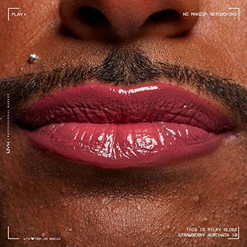 NYX Milky Gloss Lip Gloss - Strawberry Horchata