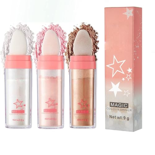 Glitter Powder Highlighter for Radiant Makeup Glow