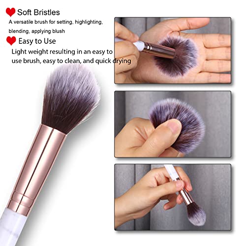 8-Color Matte Blush Palette with Brush