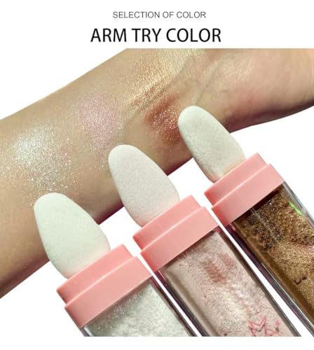 Glitter Powder Highlighter for Radiant Makeup Glow