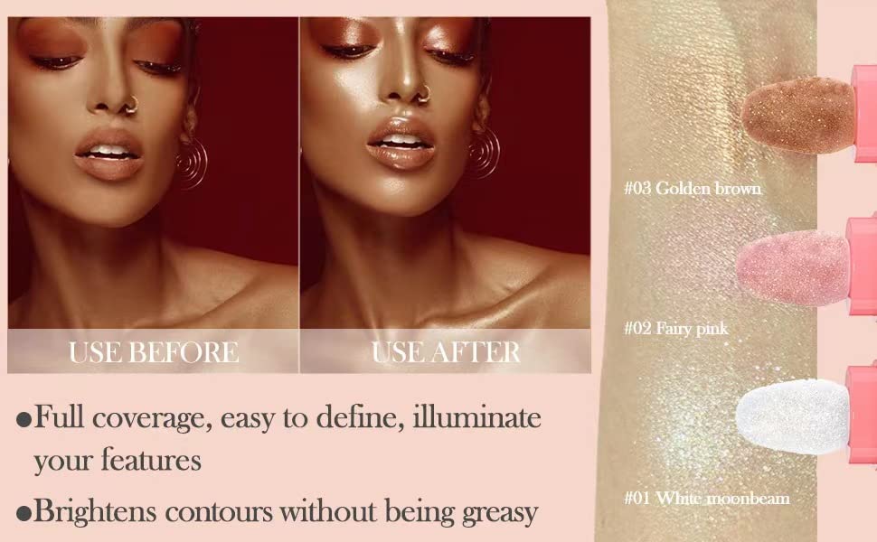 Glitter Powder Highlighter for Radiant Makeup Glow