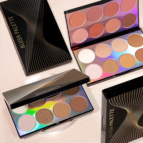 HOSAILY 16-Color All-in-One Blush & Highlighter Palette