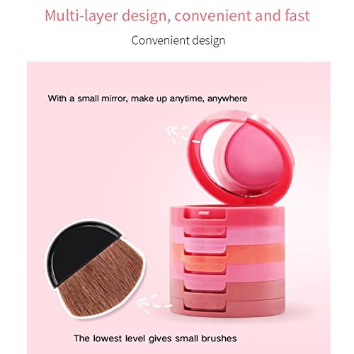 UCANBE Waterproof Matte Blusher Palette with Brush