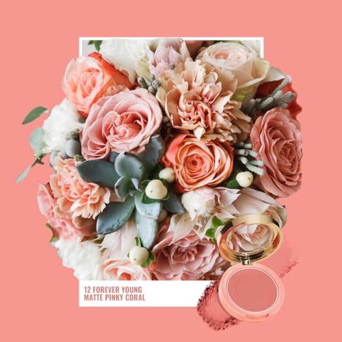 Oulac Coral Matte Blush - Lightweight & Pigmented