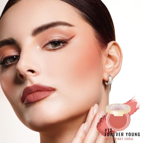 Oulac Coral Matte Blush - Lightweight & Pigmented