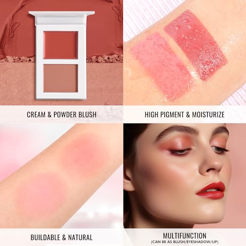 Dual-Formula Blush for Natural, Radiant Cheeks