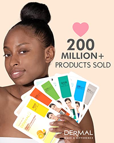 DERMAL 16-Piece Korean Collagen Face Mask Set