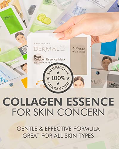 DERMAL 16-Piece Korean Collagen Face Mask Set