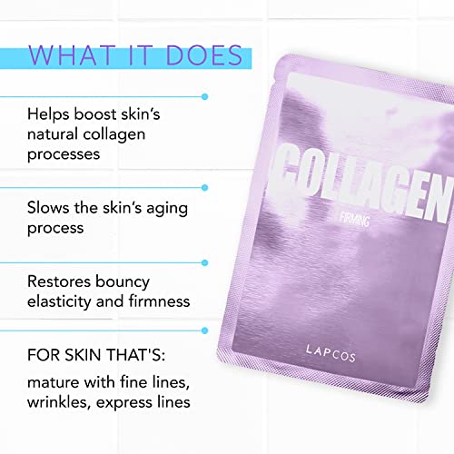 LAPCOS Collagen Firming Face Mask 5-Pack