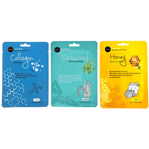 Korean Moisturizing Facial Sheet Mask Variety Set
