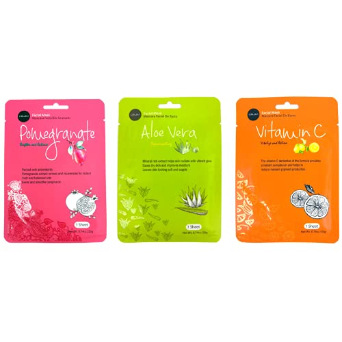 Korean Moisturizing Facial Sheet Mask Variety Set