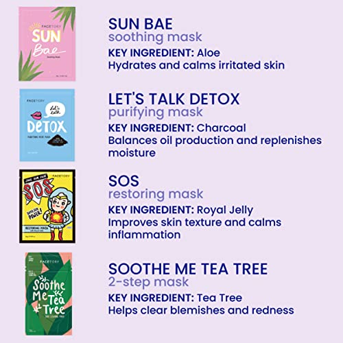 K Beauty Best of 7 Sheet Mask Set