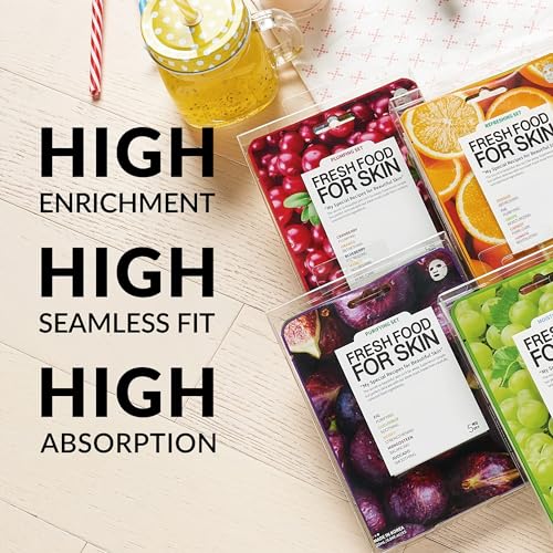 FARMSKIN Hydrating Organic Face Mask Set, 12 pcs
