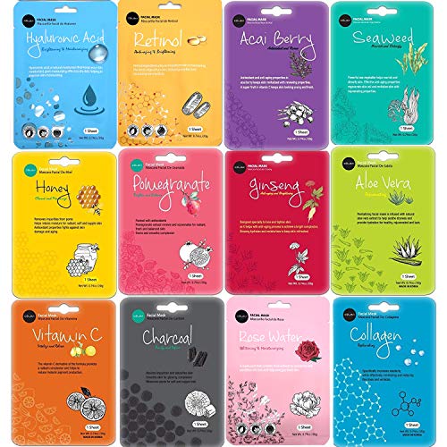 Celavi K-Beauty Essence Facial Mask Set