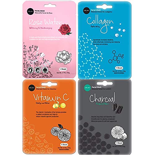 Celavi K-Beauty Essence Facial Mask Set