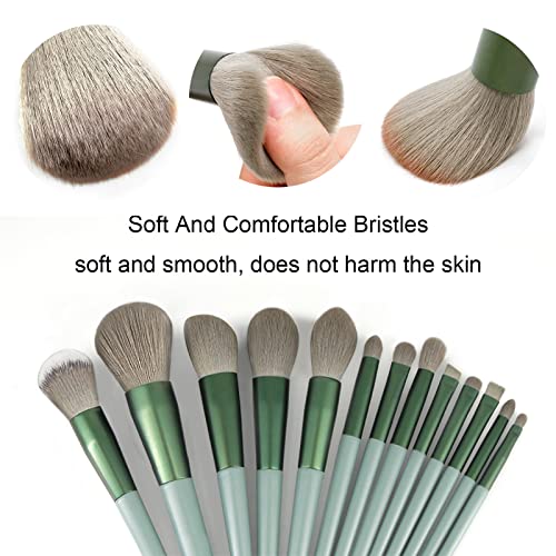Koccido Makeup Brushes 22pcs Set in Green