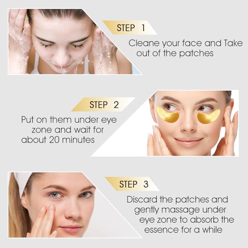 Adofect 30 Paris 24K Gold Under Eye Patches