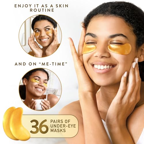 24K Gold Eye Patches for Puffy Dark Circles