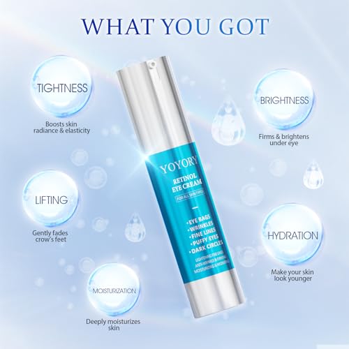 YOYORY Retinol Eye Cream for Dark Circles & Puffiness
