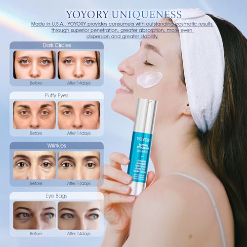 YOYORY Retinol Eye Cream for Dark Circles & Puffiness