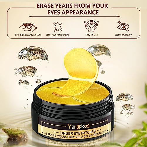 60 Pcs 24K Gold Under Eye Patches Pair