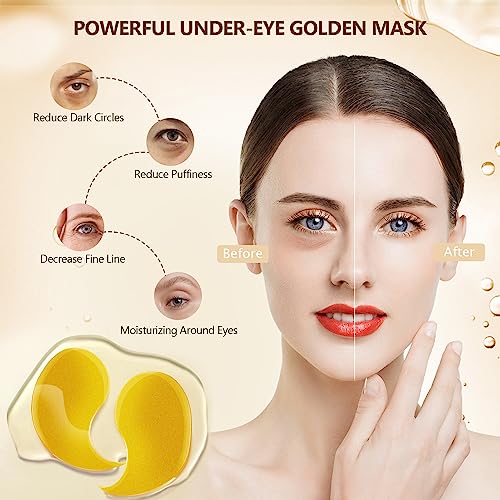 60 Pcs 24K Gold Under Eye Patches Pair